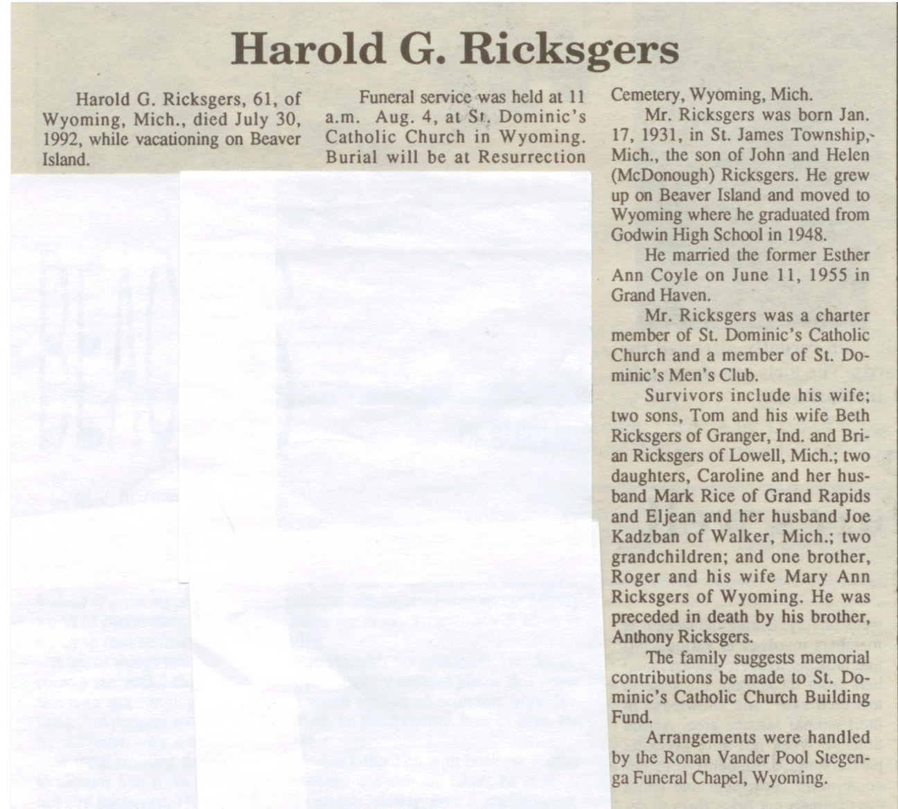 Harold G. Ricksgers thumbnail