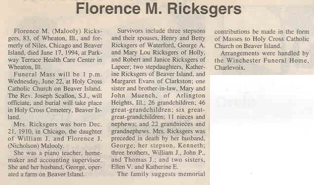 Florence M. Ricksgers thumbnail