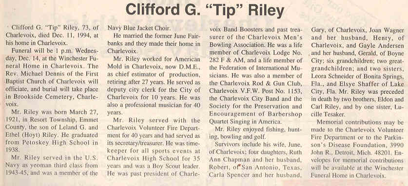 "Clifford G. "Tip"" Riley thumbnail