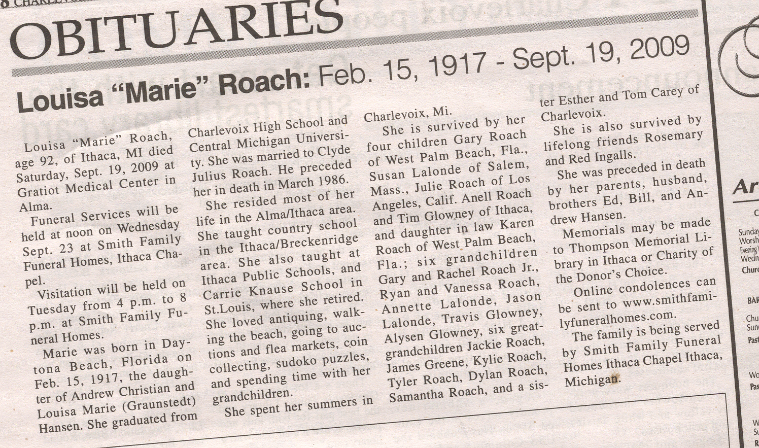"Louisa "Marie"" Roach thumbnail