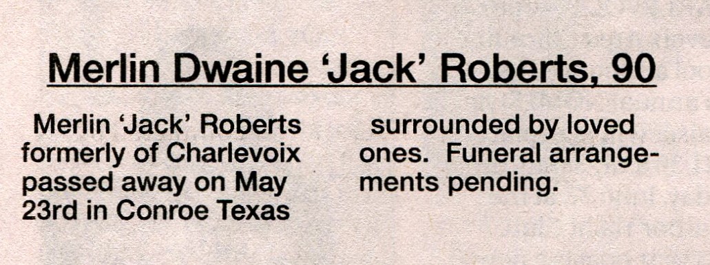 Merlin Dwaine 'Jack' Roberts thumbnail