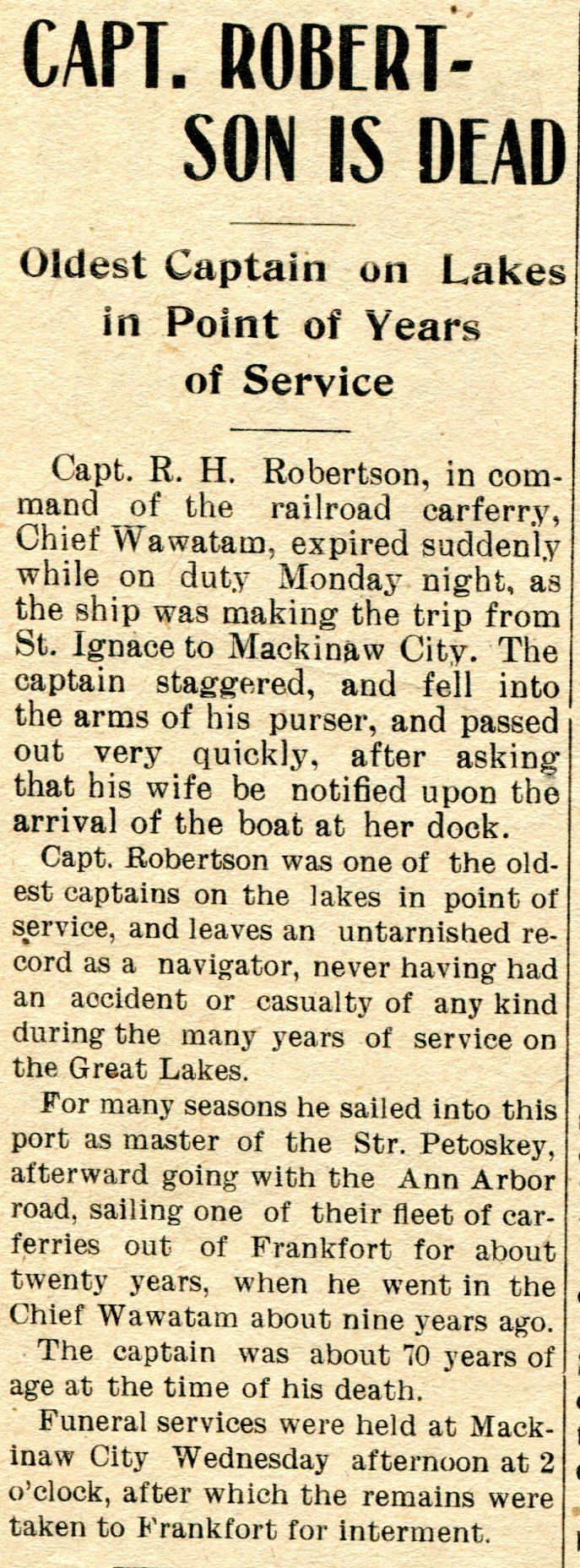 Capt. R. H. Robertson thumbnail