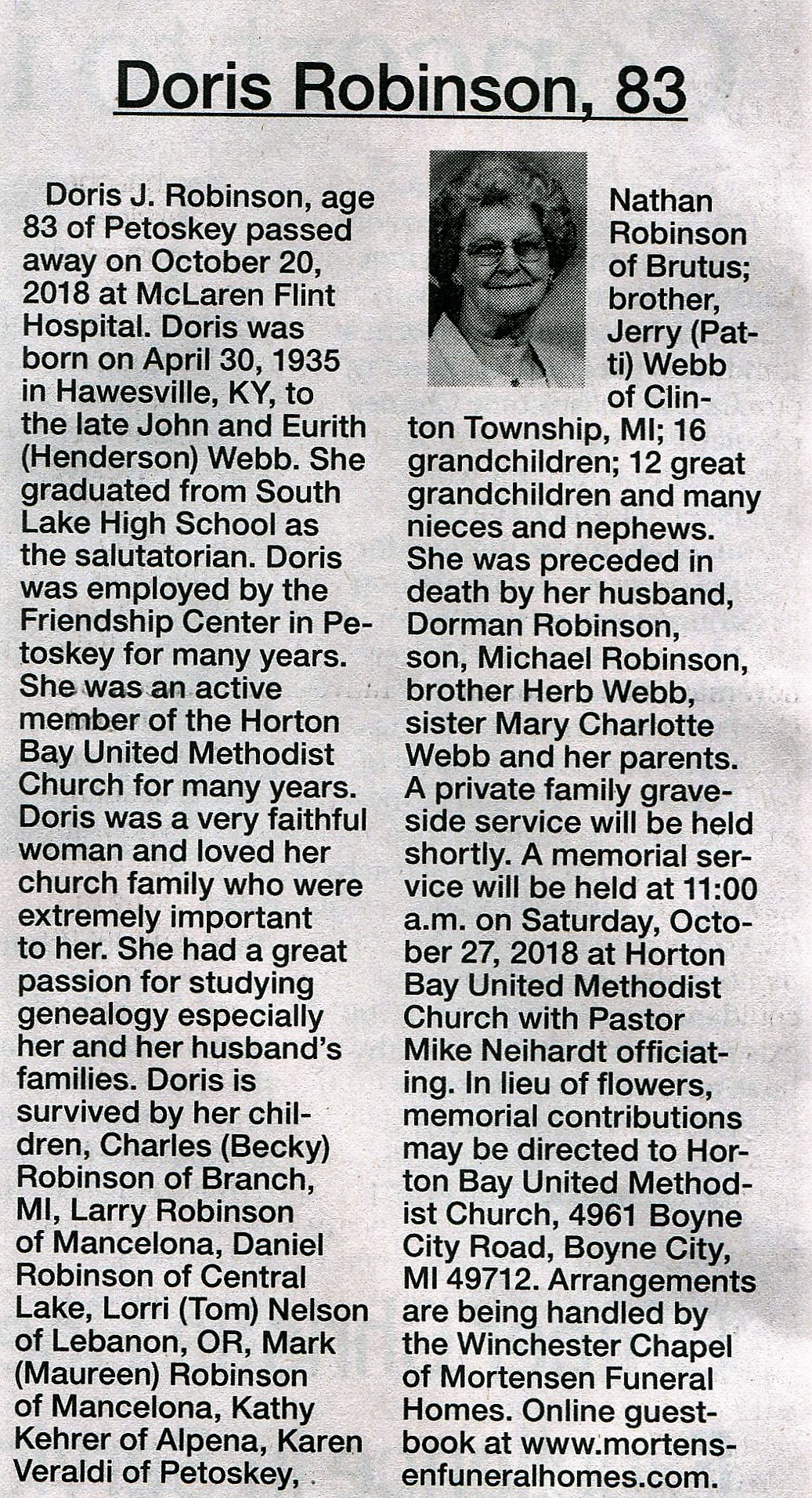 Doris J. Robinson thumbnail
