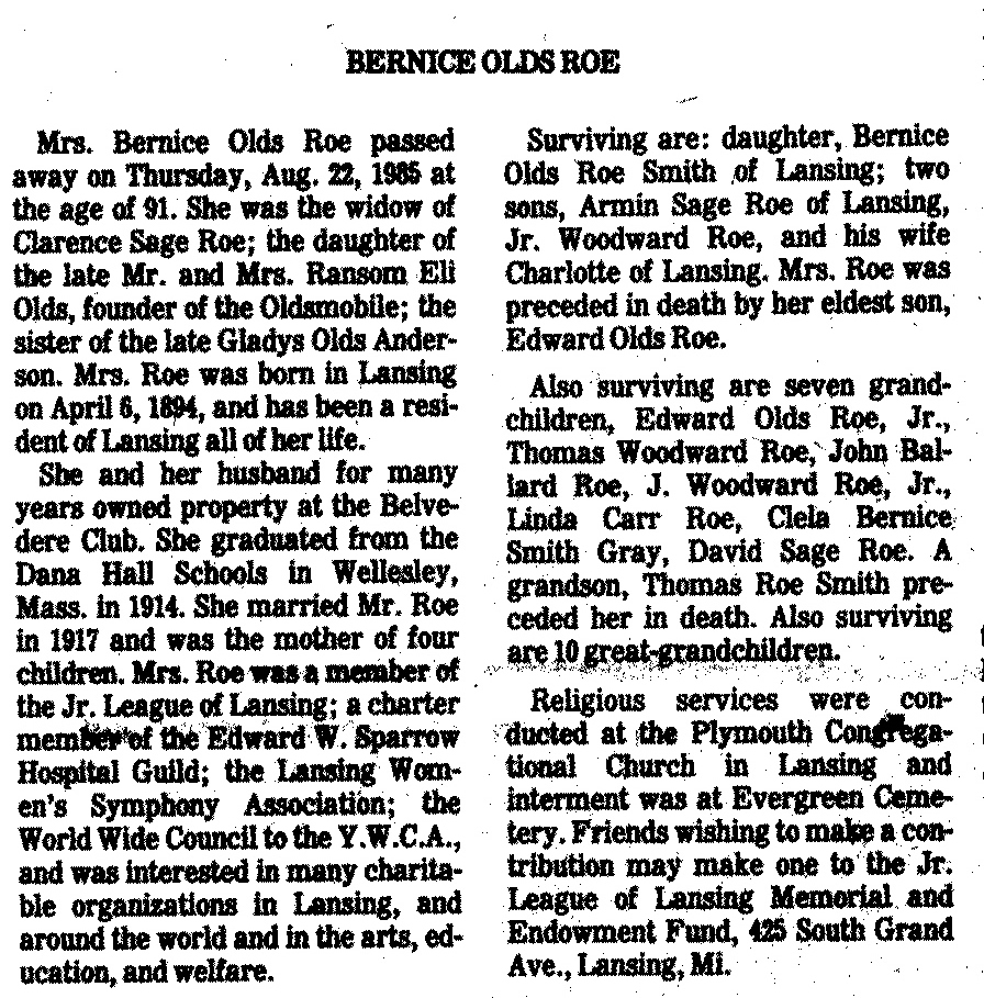 Bernice Olds Roe thumbnail