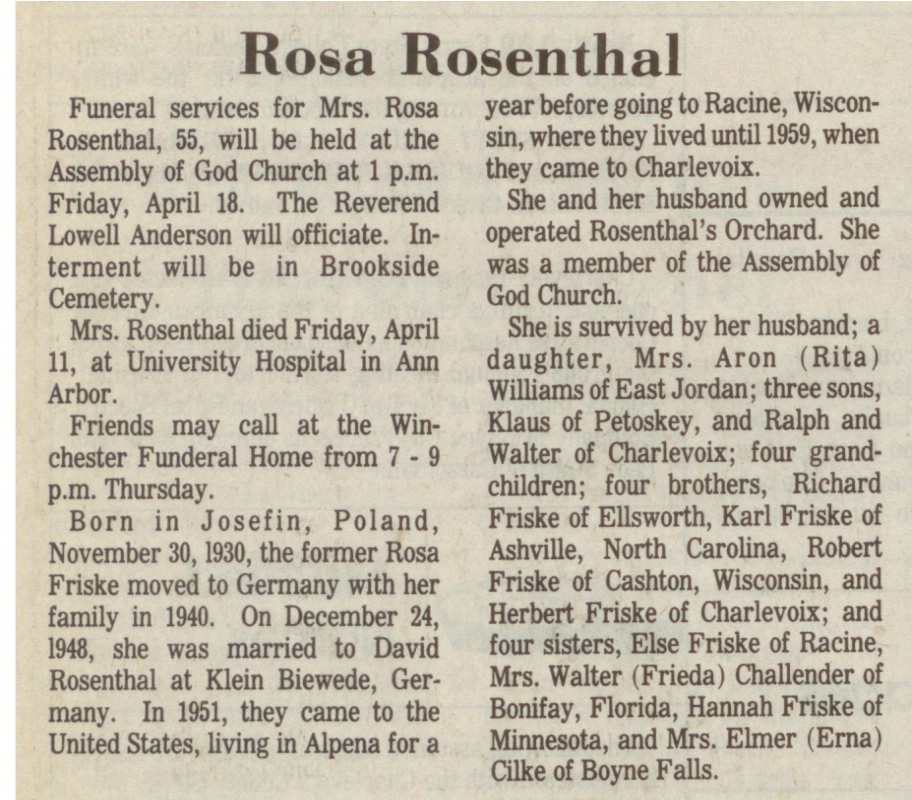Rosa Rosenthal thumbnail