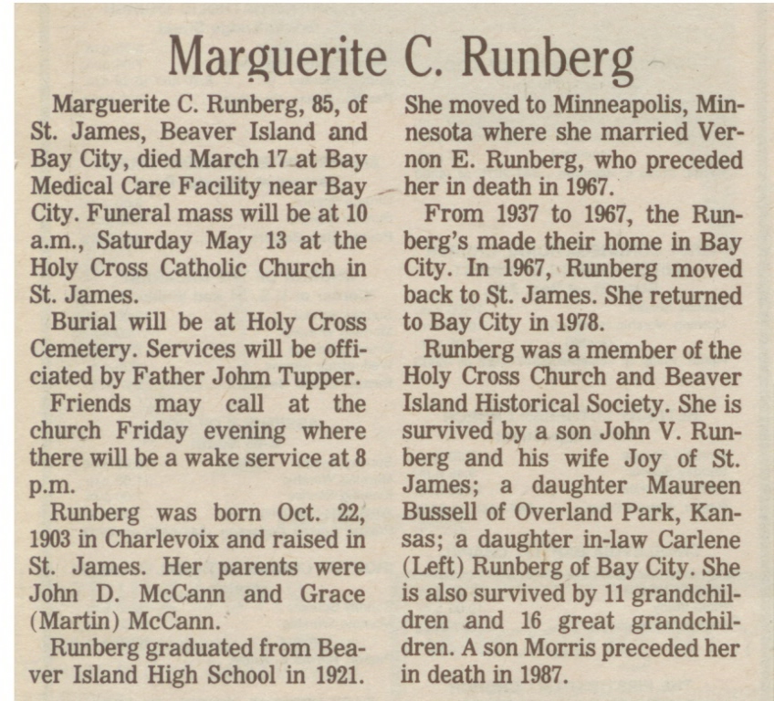 Marguerite C. Runberg thumbnail