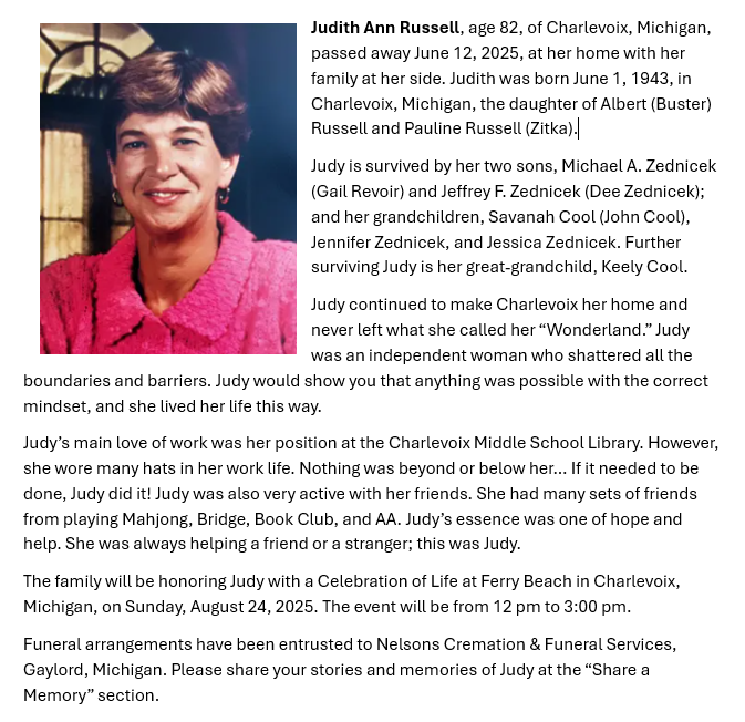 Judith Ann 'Judy' Russell thumbnail