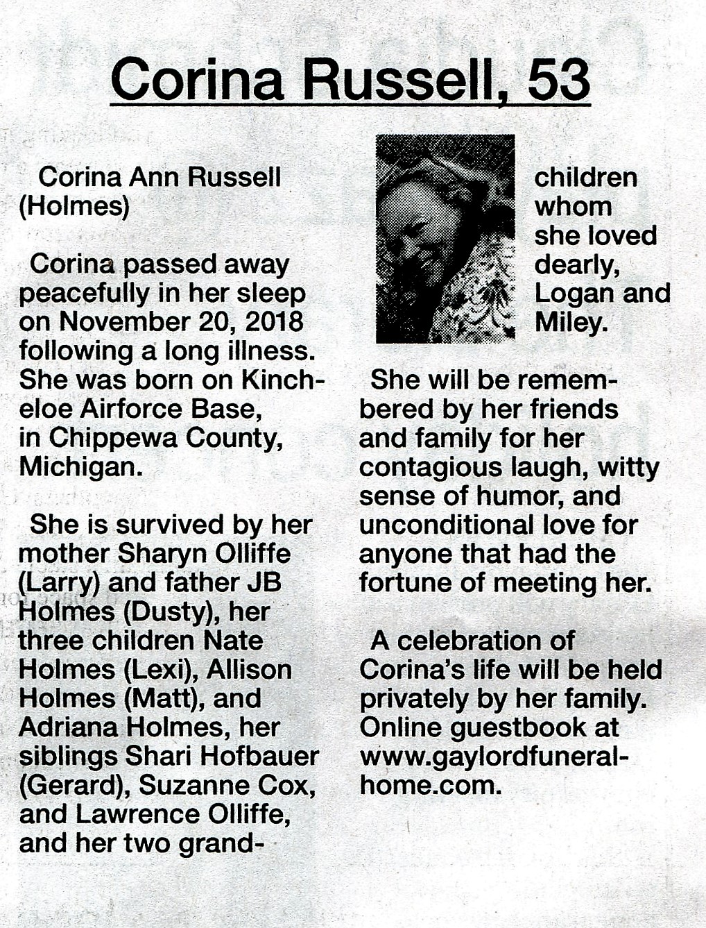 Corina Ann Russell thumbnail