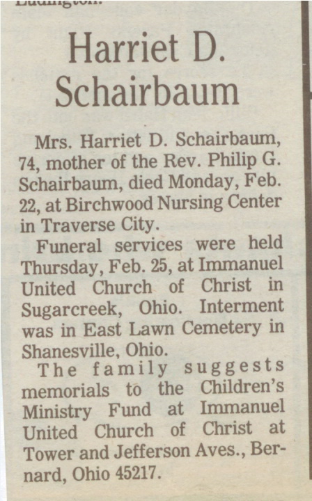 Harriet D. Schairbaum thumbnail