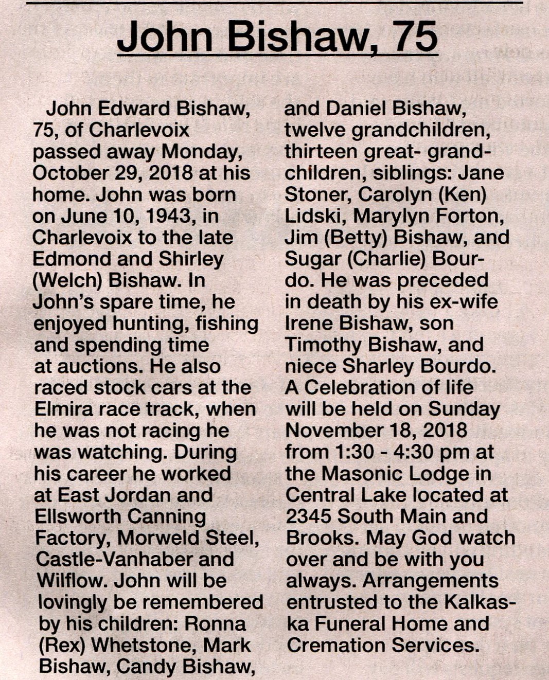 John Edward Bishaw thumbnail