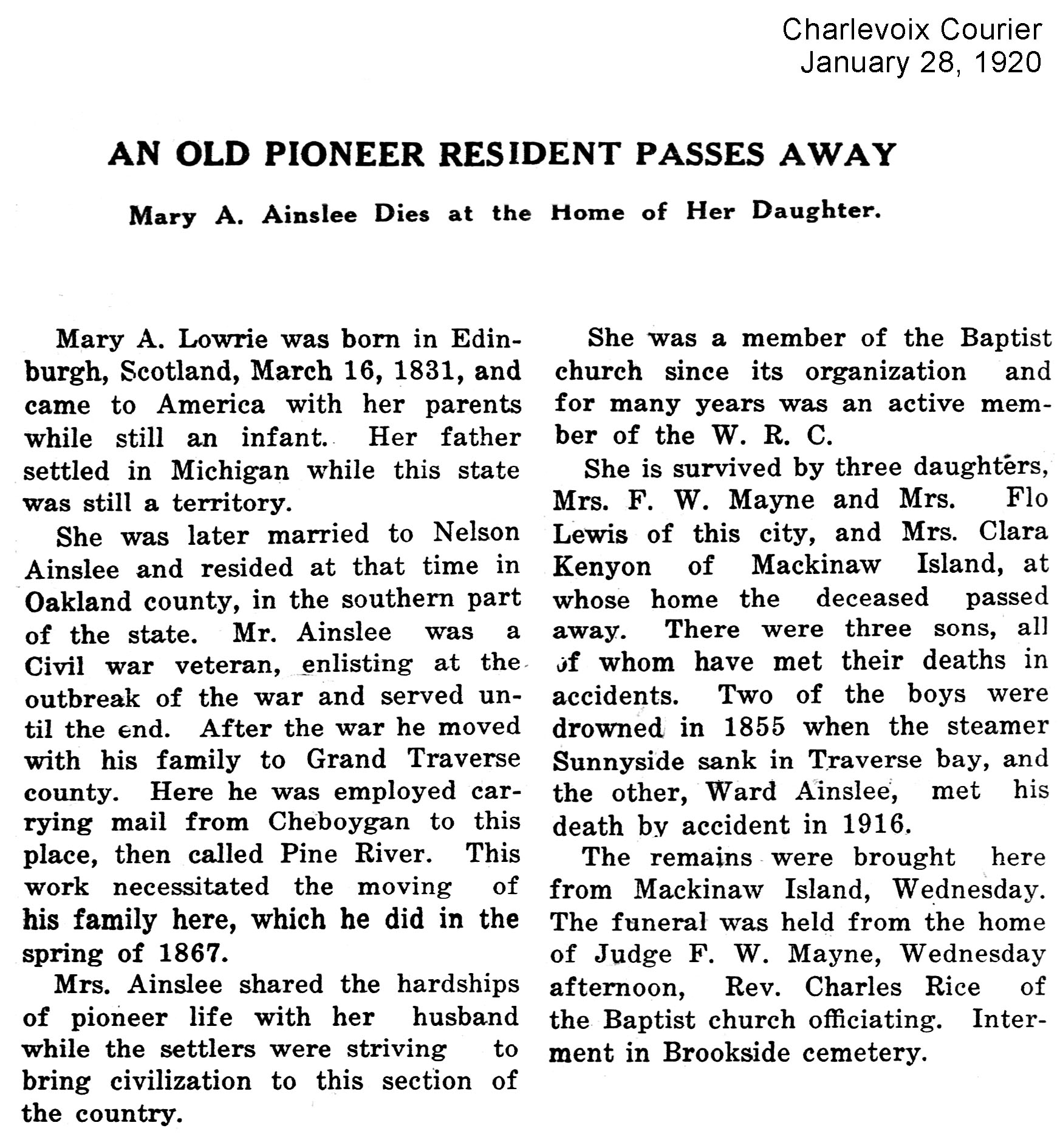 Mary A. Ainslee thumbnail