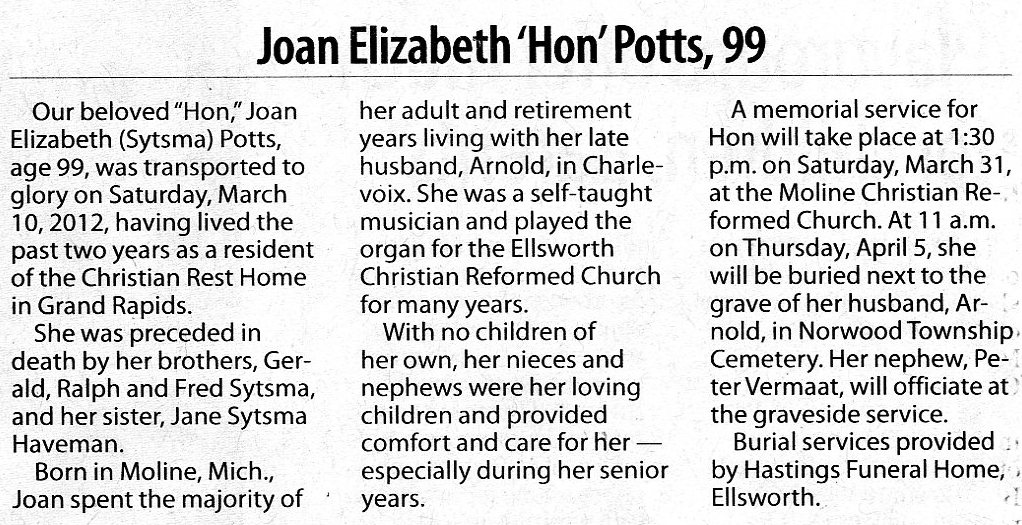 "Joan Elizabeth "Hon"" Potts thumbnail