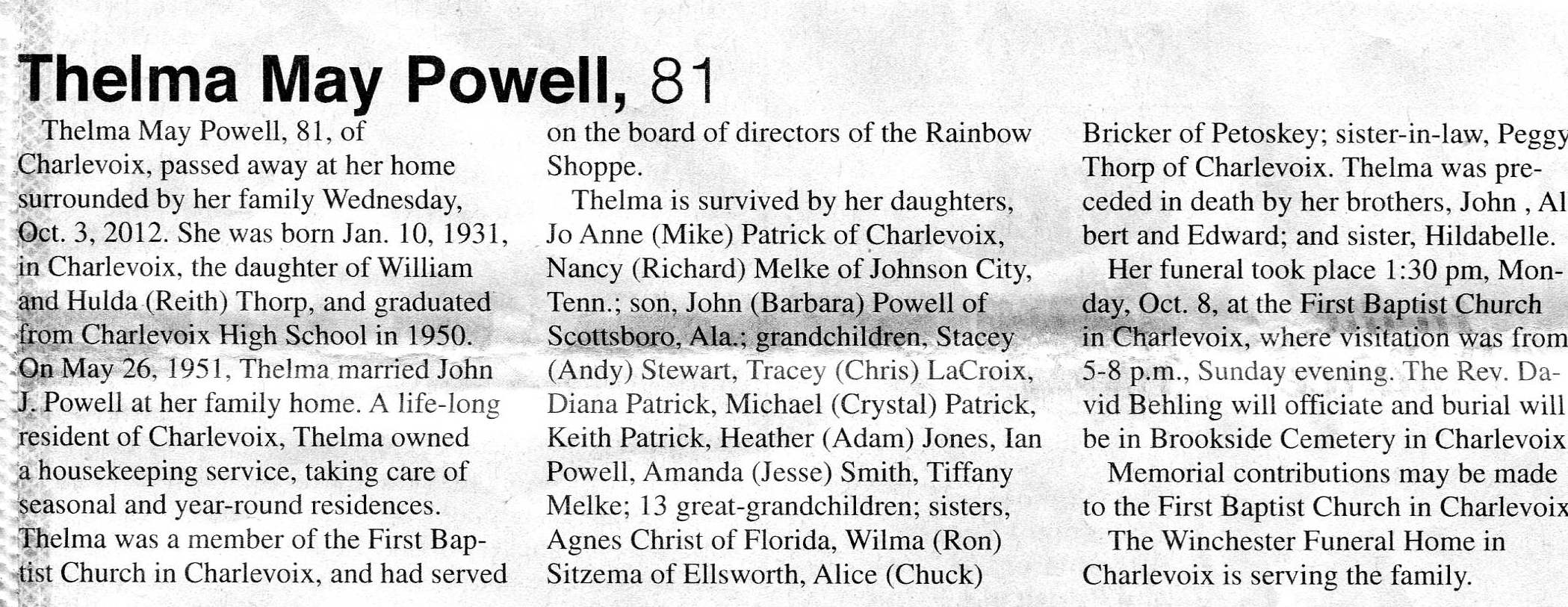 Thelma May Powell thumbnail