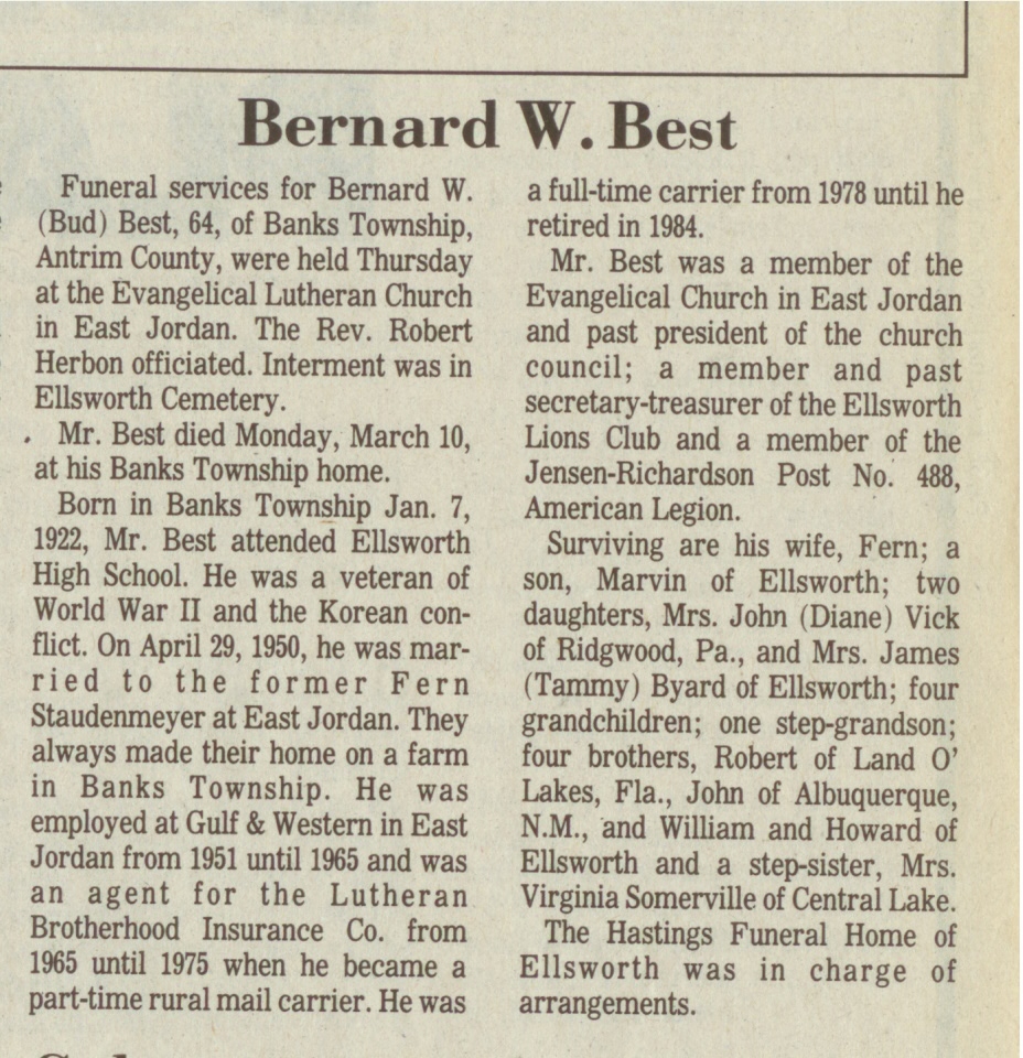 "Barnard W. "Bud"" Best thumbnail