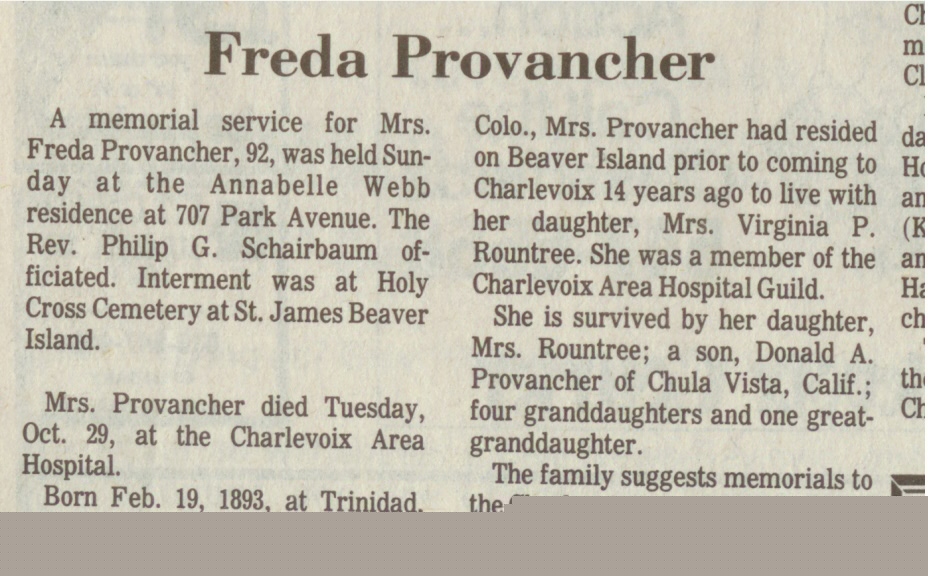 Freda Provancher thumbnail