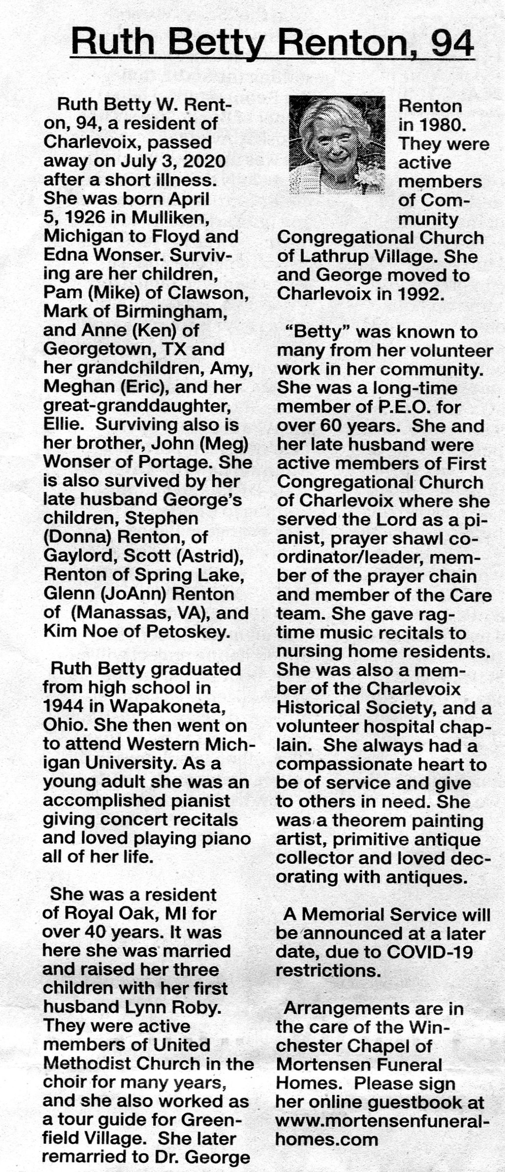 Ruth Betty W. Renton thumbnail