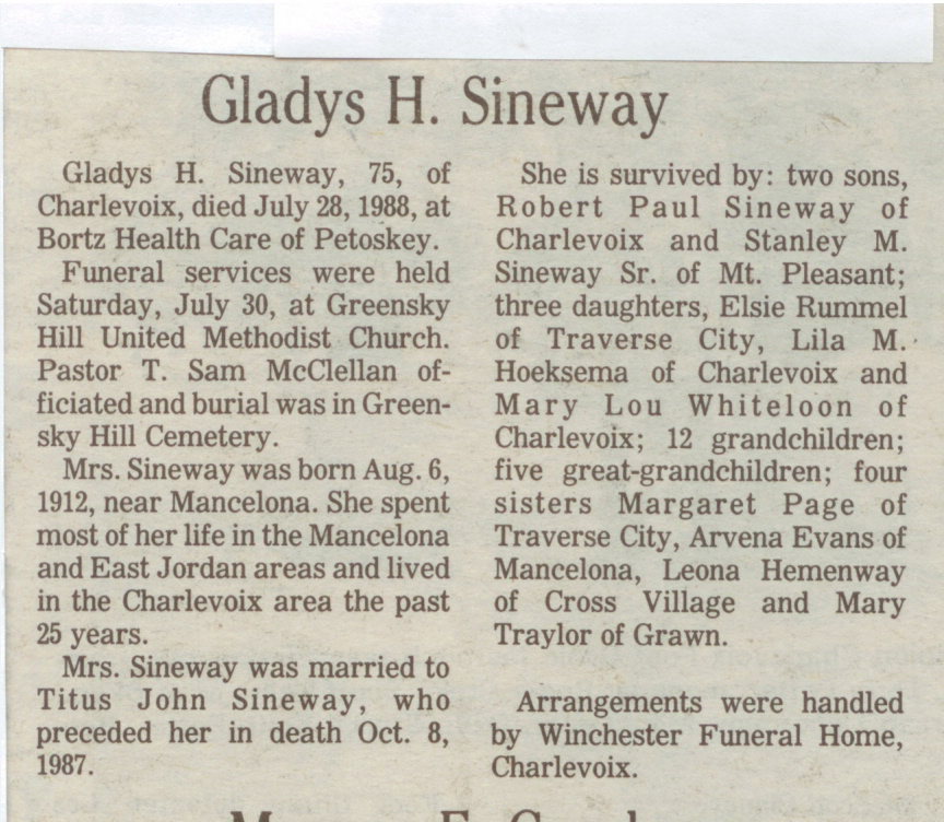 Gladys H. Sineway thumbnail