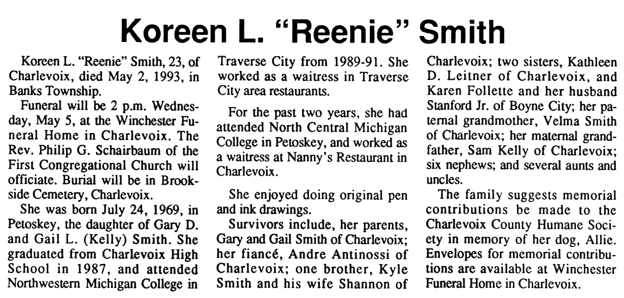 "Koreen L. "Reenie"" Smith thumbnail
