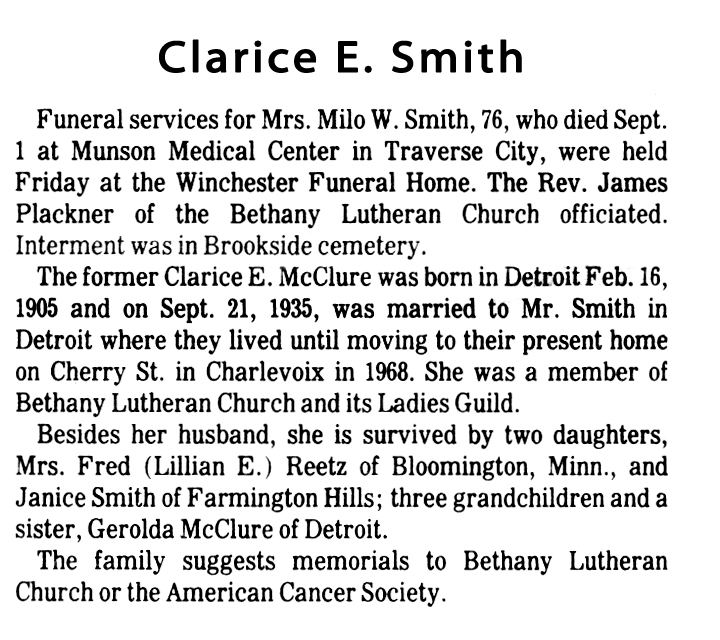 Clarice E. Smith thumbnail