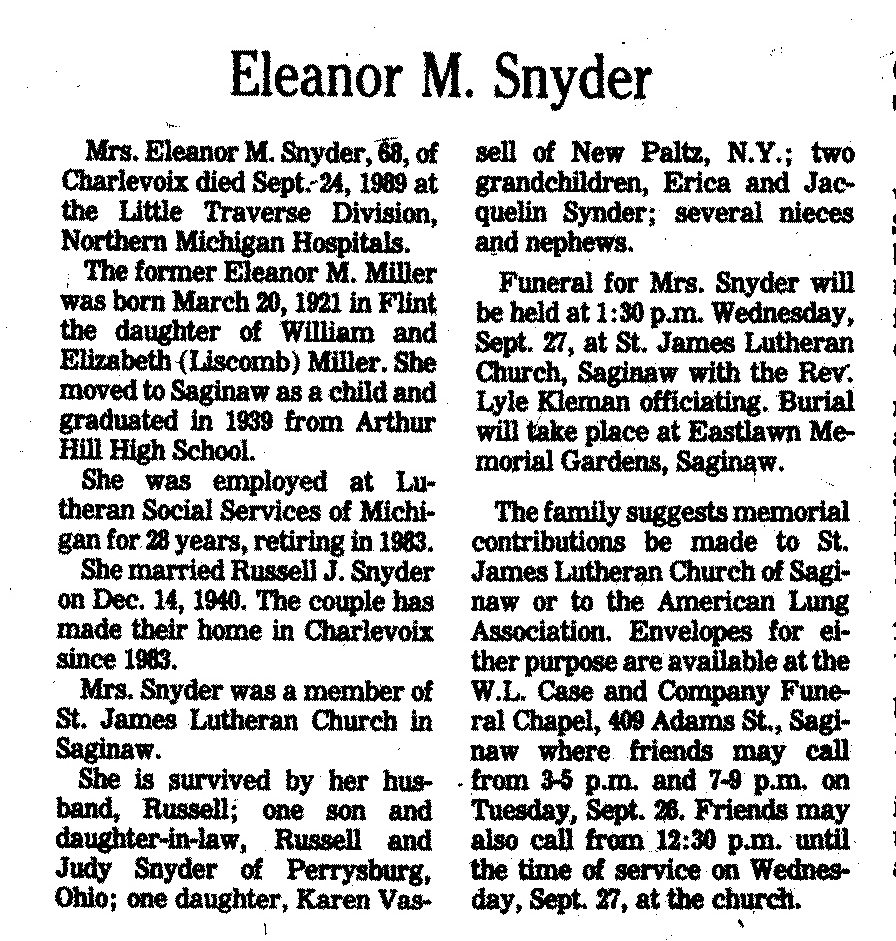 Eleanor M. Snyder thumbnail