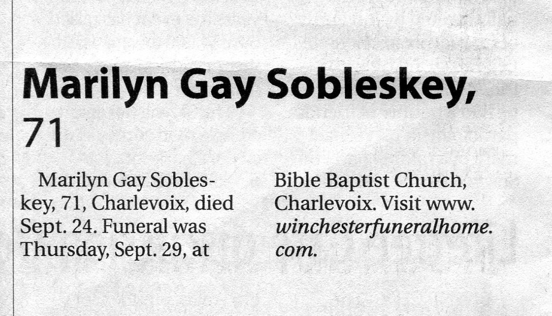 Marilyn Gay Sobleskey thumbnail