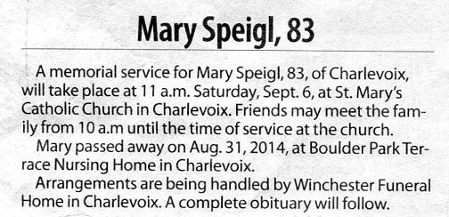 Mary Speigl thumbnail