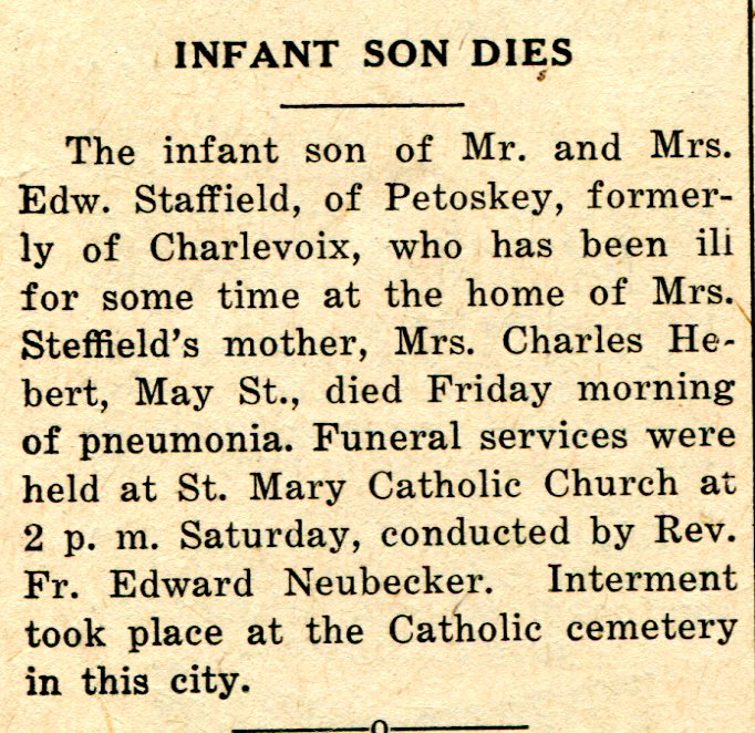 Infant Son Staffield (Steffield) thumbnail