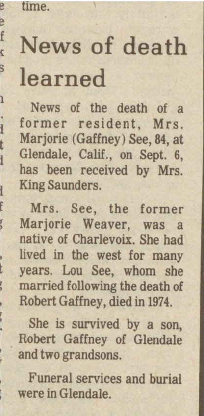 Marjorie Gaffney See thumbnail