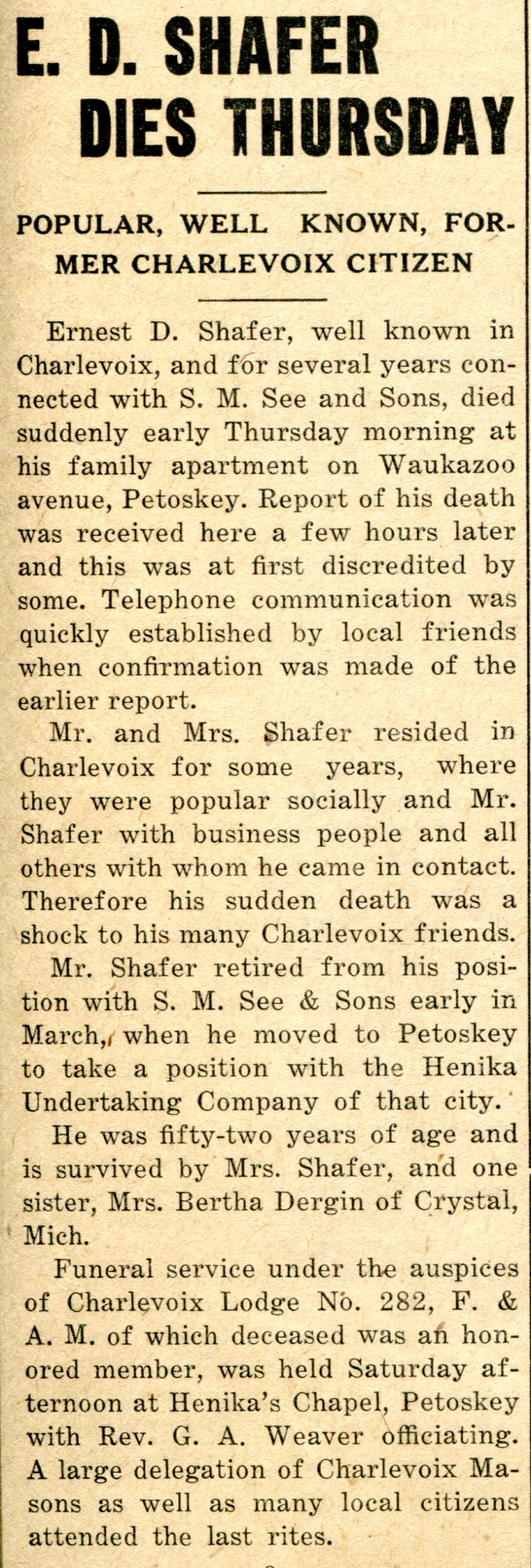 Ernest D. Shafer thumbnail