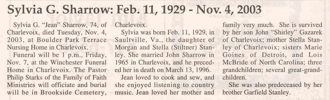"Sylvia G. "Jean"" Sharrow thumbnail
