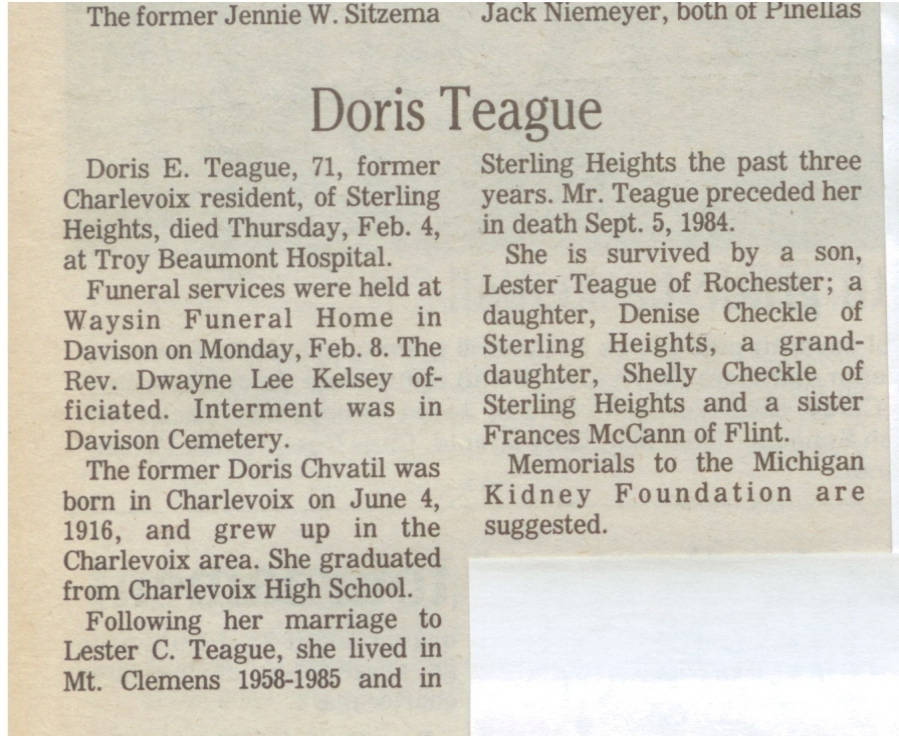 Doris E. Teague thumbnail