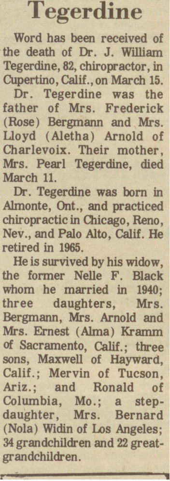 J. William Tegerdine thumbnail