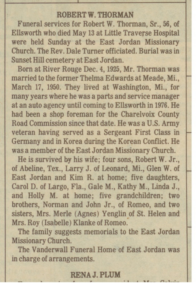 Robert W. Thorman, Sr thumbnail
