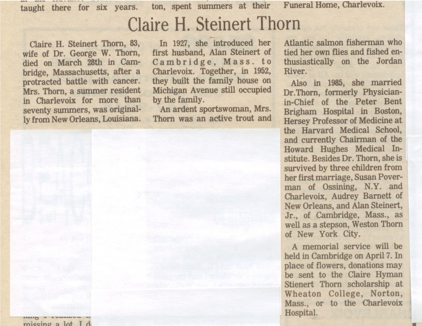 Claire H. Steinert Thorn thumbnail