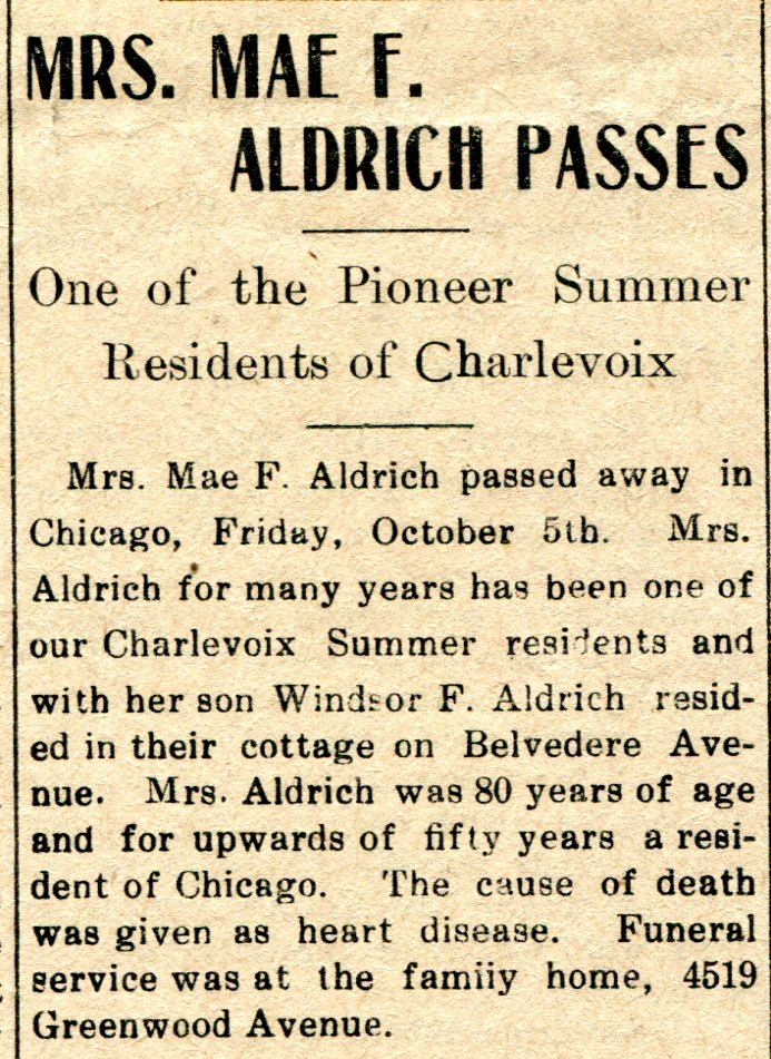 Mae F. Aldrich thumbnail