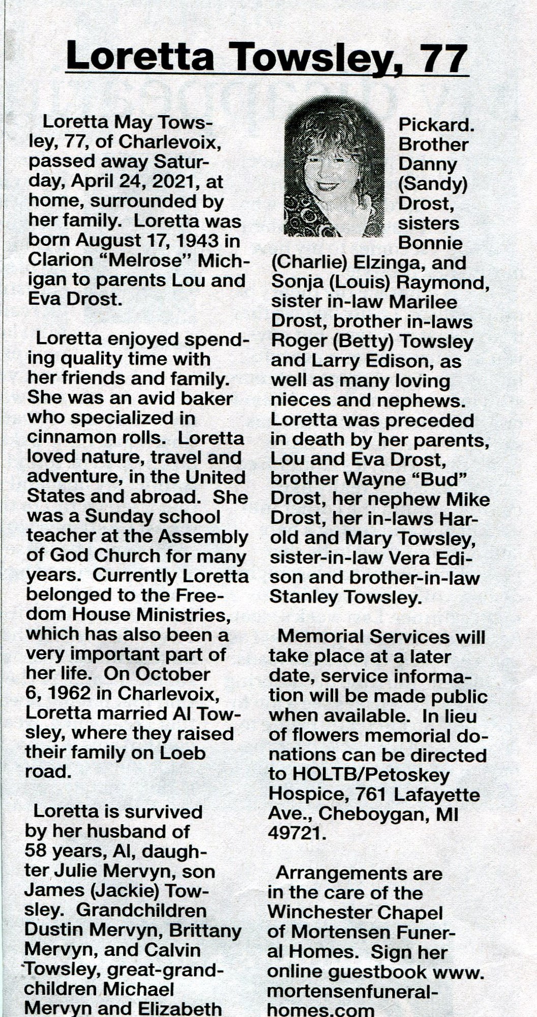 Loretta May Towsley thumbnail
