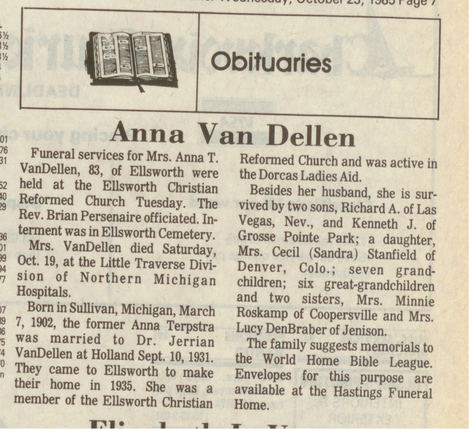 Anna T. Van Dellen thumbnail