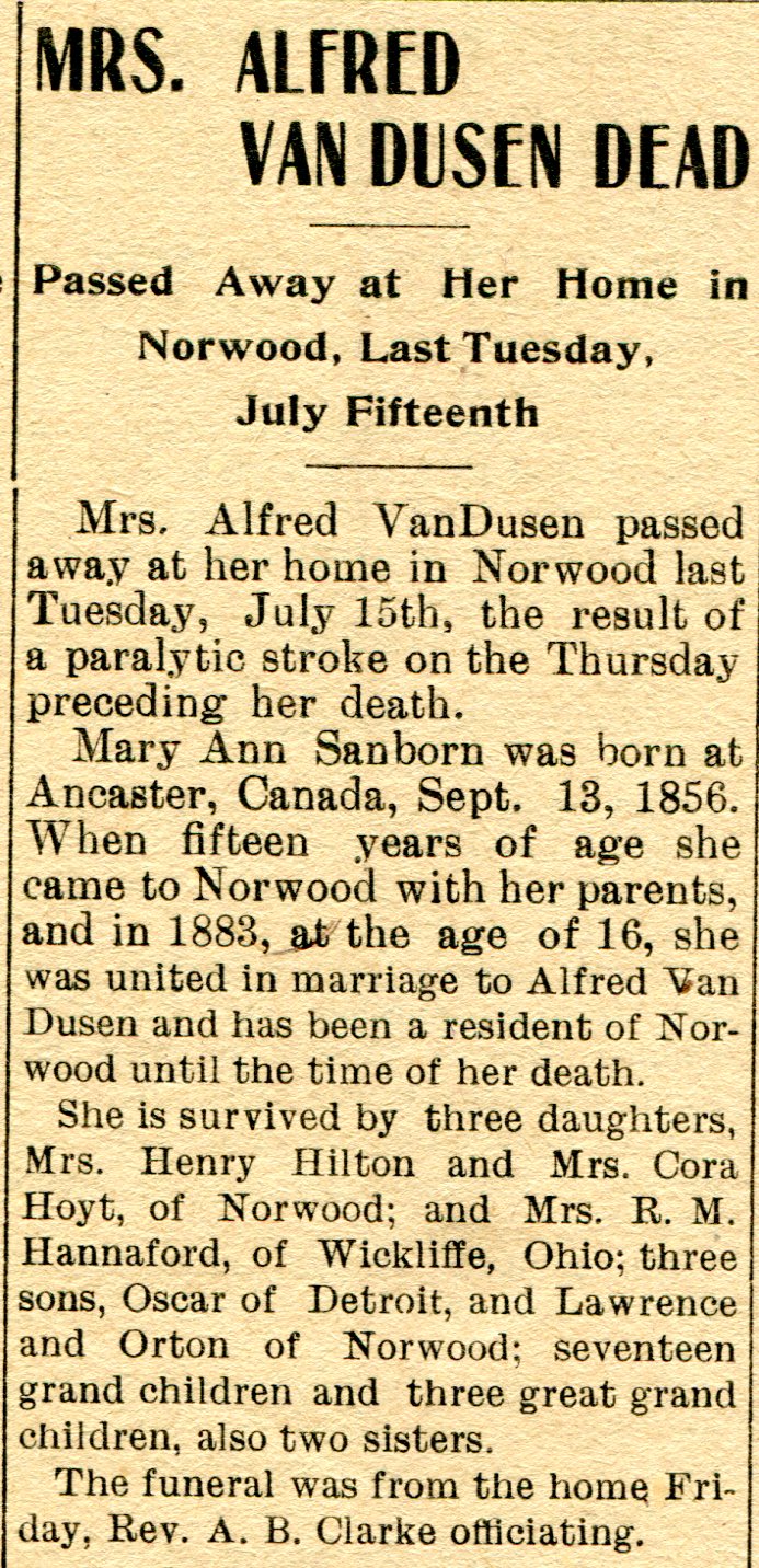 Mary Ann Van Dusen thumbnail