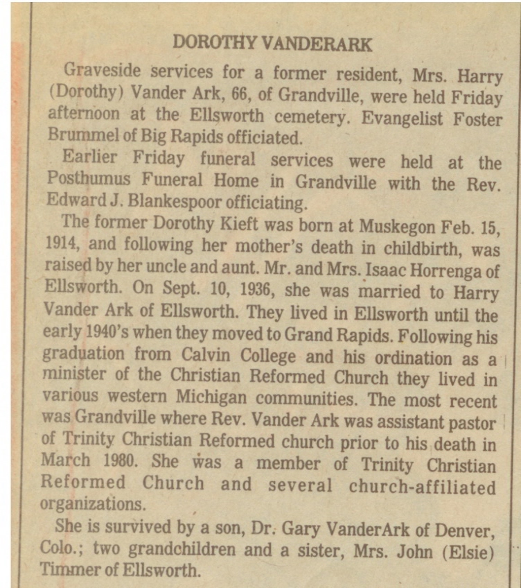 Dorothy Vander Ark thumbnail