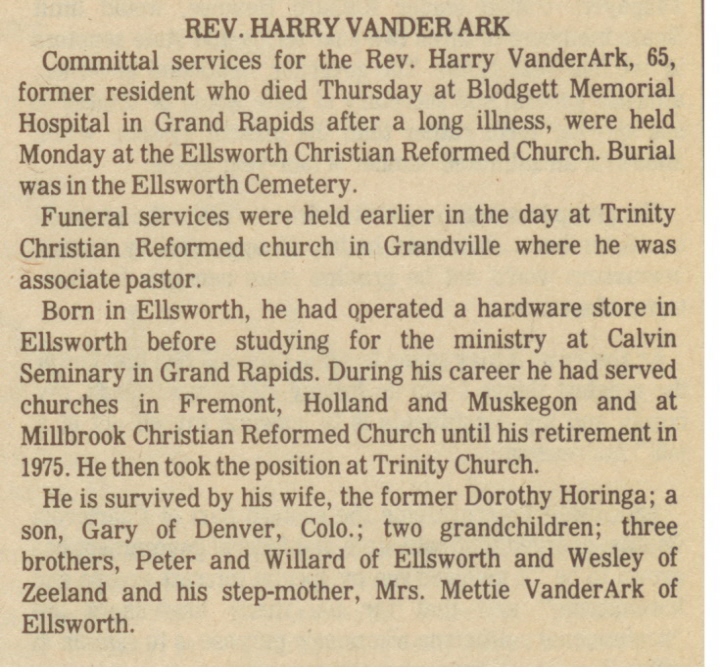 Harry VanderArk thumbnail