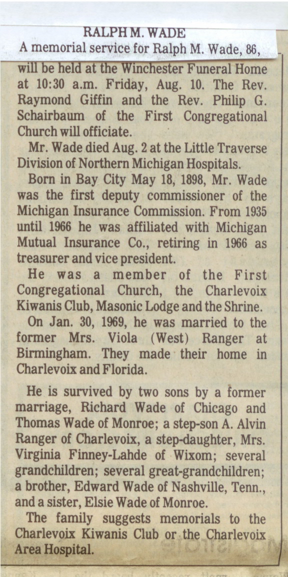 Ralph M. Wade thumbnail