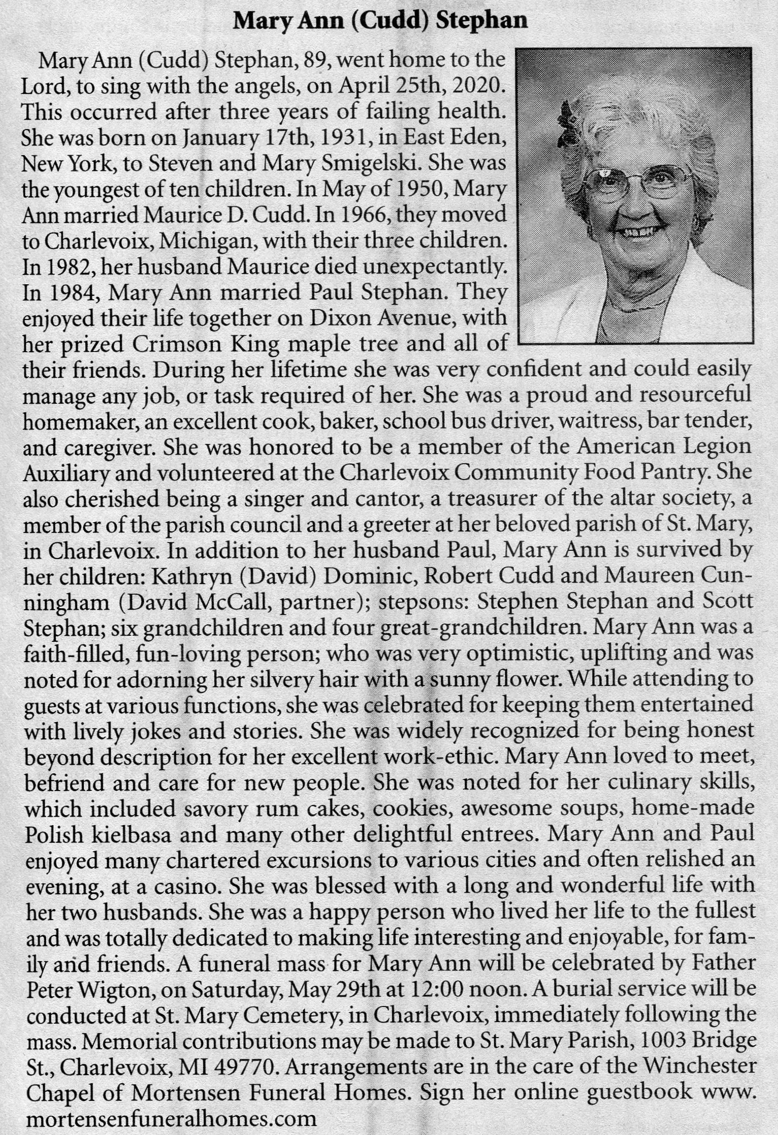 Mary Ann (Cudd) Stephan thumbnail