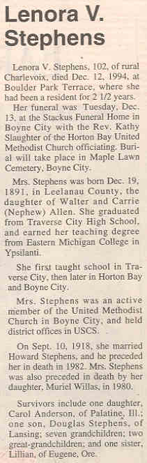 Lenora V. Stephens thumbnail
