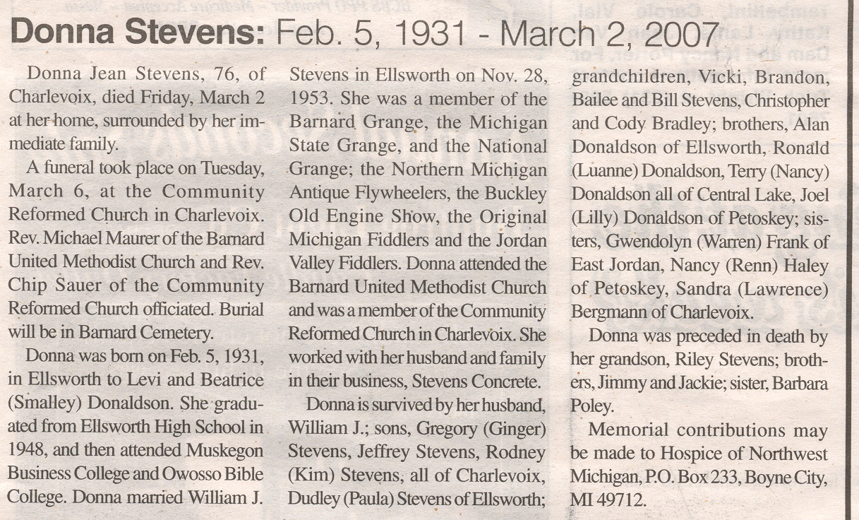 Donna Jean Stevens thumbnail