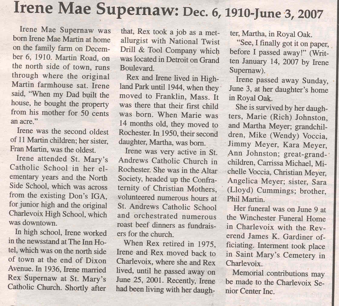Irene Mae Supernaw thumbnail