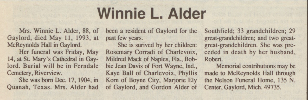 Winnie L. Alder thumbnail