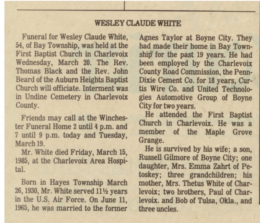 Weslely Claude White thumbnail