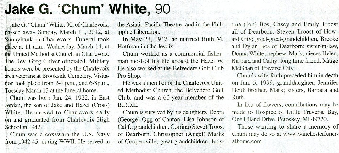 Jake G. 'Chum' White thumbnail