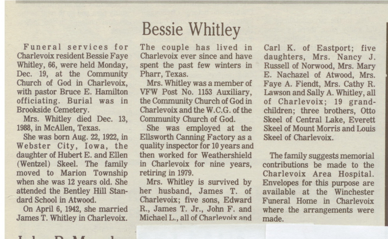Bessie Faye Whitley thumbnail