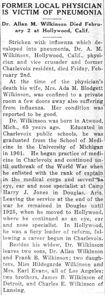 Dr. Allan M. Wilkinson thumbnail